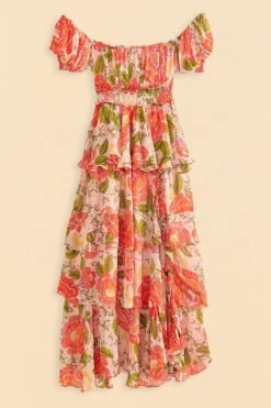 Farm Rio Pink Blooming Floral Maxi Dress -Farm Rio Store 309161 06