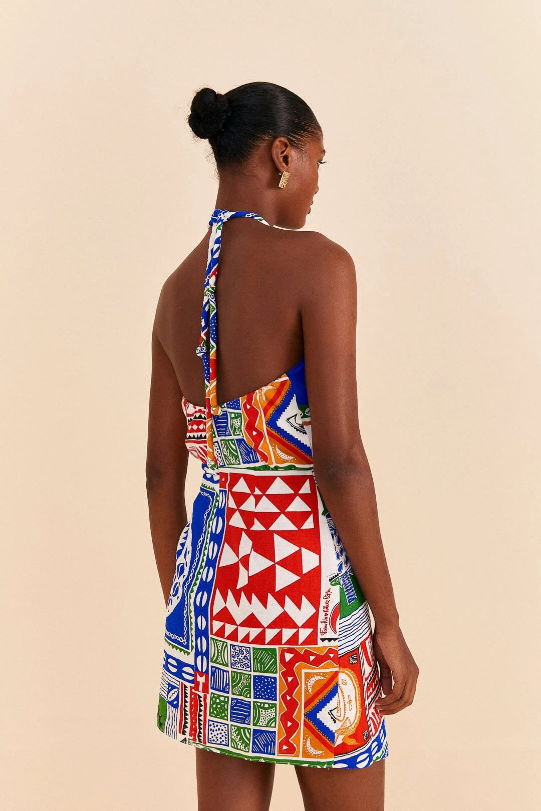 Farm Rio Off-White Pitta Colors Mini Dress 6 Farm Rio Off-White Pitta Colors Mini Dress - Image 4