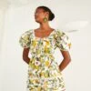 Farm Rio Off-white Fruit Orchard Mini Dress -Farm Rio Store 309184 01