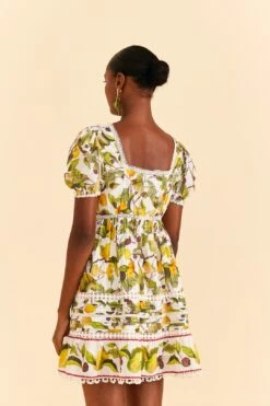 Farm Rio Off-white Fruit Orchard Mini Dress -Farm Rio Store 309184 03