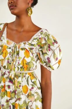 Farm Rio Off-white Fruit Orchard Mini Dress -Farm Rio Store 309184 04