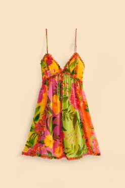 Farm Rio Mixed Romantic Garden Mini Dress -Farm Rio Store 309192 06