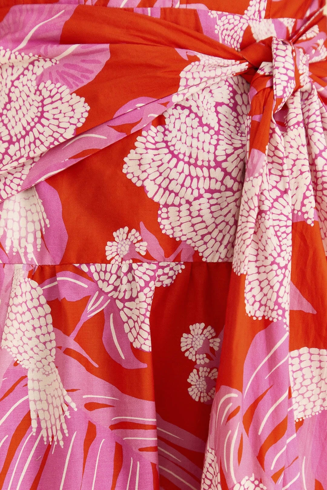 Farm Rio Red Dewdrop Floral Midi Dress 7 Farm Rio Red Dewdrop Floral Midi Dress - Image 5