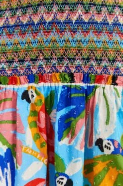 Farm Rio Colorful Forest V Neck Mini Dress -Farm Rio Store 309198 05