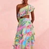Farm Rio Beach Vibe Layered Skirt -Farm Rio Store 309204 01