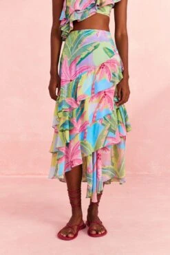 Farm Rio Beach Vibe Layered Skirt -Farm Rio Store 309204 03