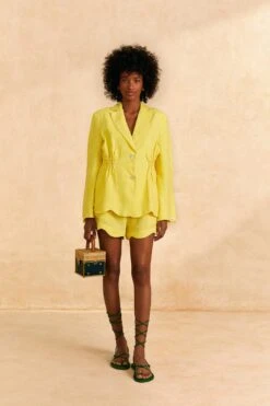 Farm Rio Bright Yellow Shorts 9 Farm Rio Bright Yellow Shorts -Farm Rio Store 309212 02
