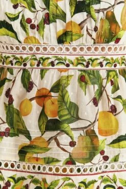 Farm Rio Off-White Fruit Orchard Blouse -Farm Rio Store 309214 05