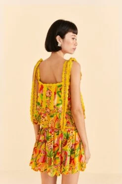 Farm Rio Yellow Fruits Paradise Blouse 10 Farm Rio Yellow Fruits Paradise Blouse -Farm Rio Store 309219 04