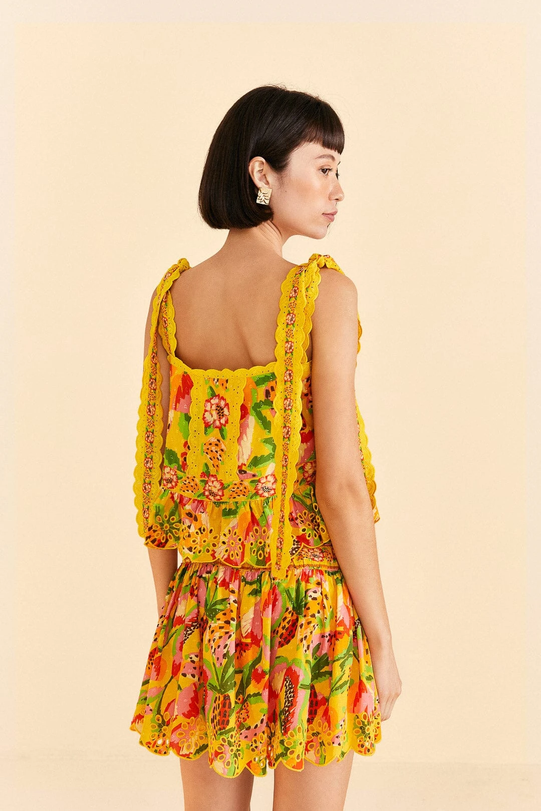 Farm Rio Yellow Fruits Paradise Blouse 6 Farm Rio Yellow Fruits Paradise Blouse - Image 4