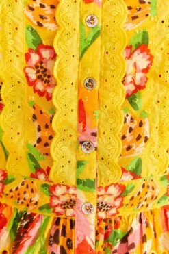 Farm Rio Yellow Fruits Paradise Blouse 11 Farm Rio Yellow Fruits Paradise Blouse -Farm Rio Store 309219 05