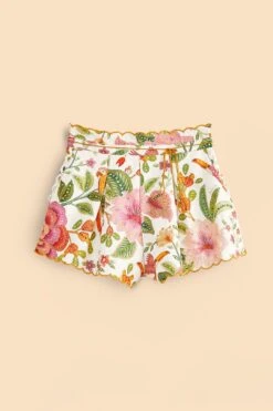Farm Rio Off-White Macaw Bloom Shorts -Farm Rio Store 309223 06