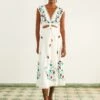 Farm Rio Cross Stitch Toucan Embroidered Midi Dress 1 Farm Rio Cross Stitch Toucan Embroidered Midi Dress -Farm Rio Store 309233 01