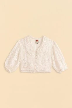 Farm Rio Off-White Guipure Collar Blouse 13 Farm Rio Off-White Guipure Collar Blouse -Farm Rio Store 309240 06