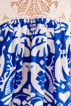 Farm Rio Navy Blue Jungle Scarf Blouse 12 Farm Rio Navy Blue Jungle Scarf Blouse -Farm Rio Store 309249 05