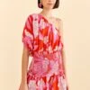 Farm Rio Red Dewdrop Floral Mini Dress 1 Farm Rio Red Dewdrop Floral Mini Dress -Farm Rio Store 309259 01