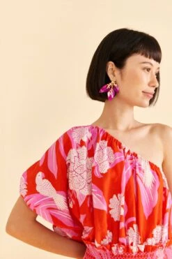 Farm Rio Red Dewdrop Floral Mini Dress 9 Farm Rio Red Dewdrop Floral Mini Dress -Farm Rio Store 309259 03