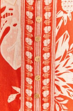 Farm Rio Red Lace Monsteras Mini Dress -Farm Rio Store 309261 05