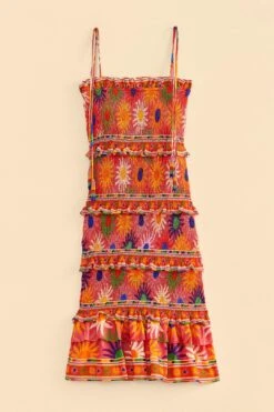 Farm Rio Coral Summer Sun Mini Dress 13 Farm Rio Coral Summer Sun Mini Dress -Farm Rio Store 309264 06