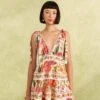 Farm Rio Off-White Macaw Bloom Mini Dress -Farm Rio Store 309266 01
