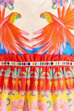 Farm Rio Off-White Vivid Garden Organic Cotton Mini Dress 12 Farm Rio Off-White Vivid Garden Organic Cotton Mini Dress -Farm Rio Store 309267 05