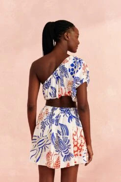 Farm Rio Off-White Mixed Lobsters Mini Dress -Farm Rio Store 309272 04