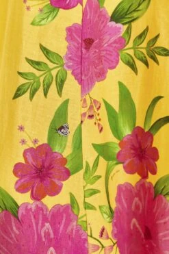 Farm Rio Yellow Romantic Garden Midi Dress -Farm Rio Store 309298 05 16bd351c ac6a 403a 84bd a5d3c5d47466