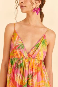 Farm Rio Mixed Painted Birds Maxi Dress -Farm Rio Store 309301 03