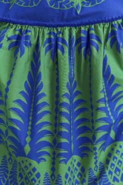 Farm Rio Blue Pineapple Love Organic Cotton Maxi Dress 11 Farm Rio Blue Pineapple Love Organic Cotton Maxi Dress -Farm Rio Store 309303 05