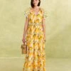 Farm Rio Off-White Peppers Maxi Dress 1 Farm Rio Off-White Peppers Maxi Dress -Farm Rio Store 309305 01