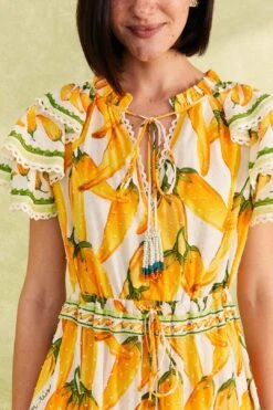 Farm Rio Off-White Peppers Maxi Dress -Farm Rio Store 309305 03