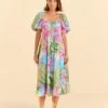 Farm Rio Beach Vibe Midi Dress 1 Farm Rio Beach Vibe Midi Dress -Farm Rio Store 309318 01