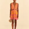 Farm Rio Orange Pineapple Love Mini Dress 1 Farm Rio Orange Pineapple Love Mini Dress -Farm Rio Store 309321 01
