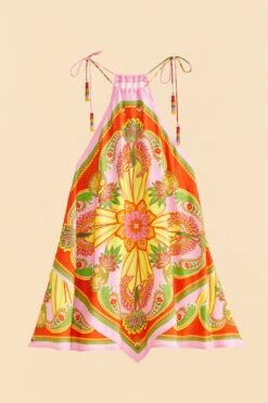 Farm Rio Beach Toucans Scarf Lenzing™ Ecovero™ Viscose Mini Dress 13 Farm Rio Beach Toucans Scarf Lenzing™ Ecovero™ Viscose Mini Dress -Farm Rio Store 309339 06