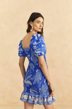 Farm Rio Blue Lace Banana Mini Dress -Farm Rio Store 309344 04