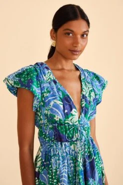 Farm Rio Green Jungle Panther Mini Dress 9 Farm Rio Green Jungle Panther Mini Dress -Farm Rio Store 309352 03