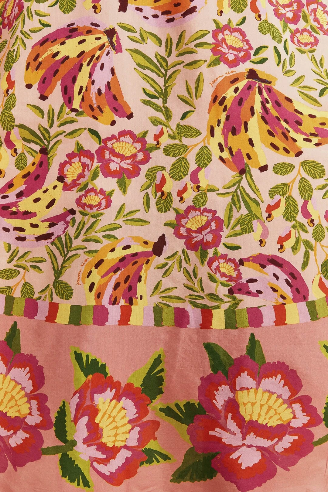 Farm Rio Pink Painted Bananas Midi Dress 7 Farm Rio Pink Painted Bananas Midi Dress - Image 5