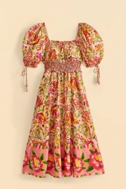 Farm Rio Pink Painted Bananas Midi Dress 13 Farm Rio Pink Painted Bananas Midi Dress -Farm Rio Store 309358 06