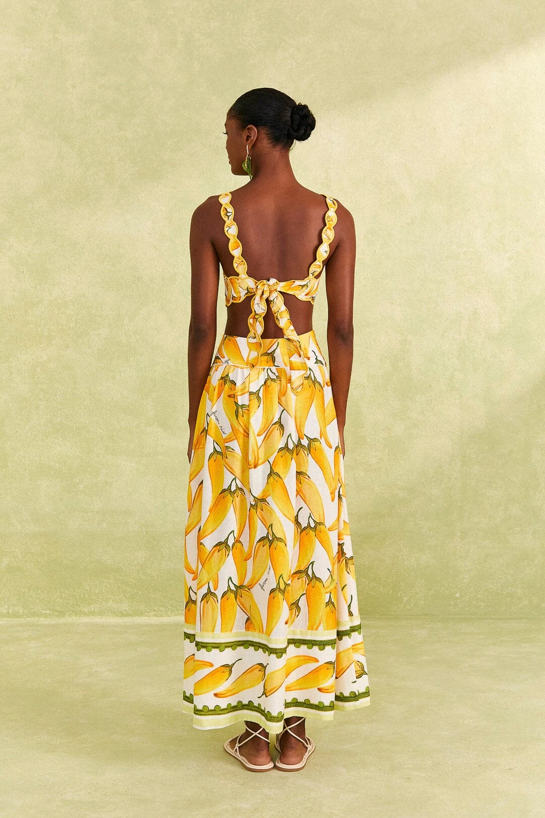 Farm Rio Off-White Peppers Maxi Skirt 6 Farm Rio Off-White Peppers Maxi Skirt - Image 4