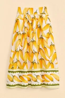 Farm Rio Off-White Peppers Maxi Skirt 13 Farm Rio Off-White Peppers Maxi Skirt -Farm Rio Store 309400 06