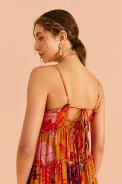 Farm Rio Beige Jungle Panther Lenzing™ Ecovero™ Viscose Maxi Dress 10 Farm Rio Beige Jungle Panther Lenzing™ Ecovero™ Viscose Maxi Dress -Farm Rio Store 309482 03