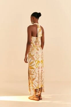 Farm Rio Sand Jungle Chic Midi Dress -Farm Rio Store 309501 03
