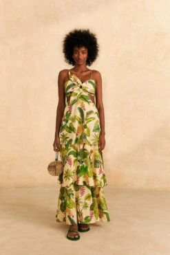 Farm Rio Sand Fruit Forest Maxi Dress