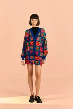 Farm Rio Crochet Icons Sweater Skirt -Farm Rio Store 309564 02