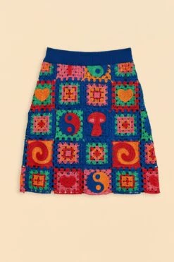 Farm Rio Crochet Icons Sweater Skirt -Farm Rio Store 309564 06