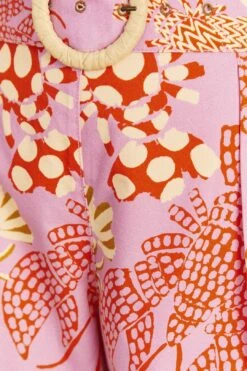 Farm Rio Pink Mixed Lobsters Shorts -Farm Rio Store 309611 05