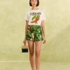 Farm Rio Tropical Leaves Shorts -Farm Rio Store 310644 01