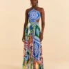 Farm Rio Off-White Pitta Colors Maxi Dress -Farm Rio Store 310672 01