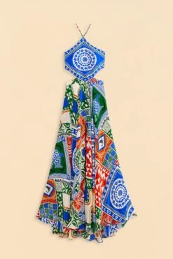 Farm Rio Off-White Pitta Colors Maxi Dress -Farm Rio Store 310672 06