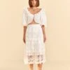 Farm Rio White Lace Midi Skirt 1 Farm Rio White Lace Midi Skirt -Farm Rio Store 310676 01